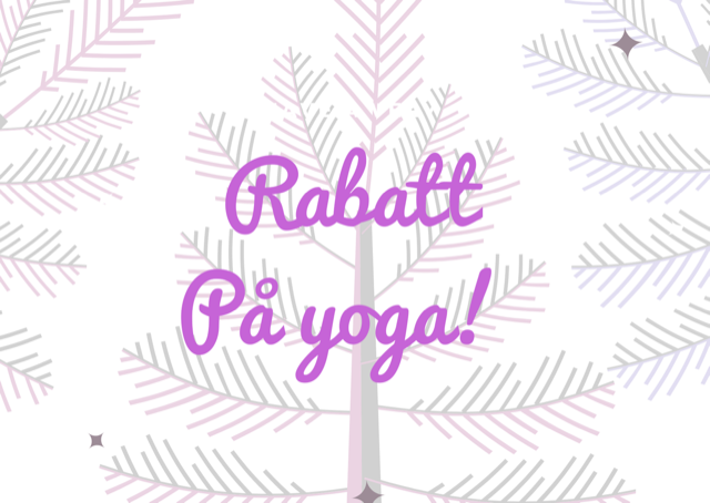 Rabatter på terminskort och yogakurser hos YogaMana Sibyllegatan 67 våren 2020